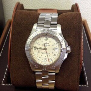Breitling Colt Quartz II Mens Wristwatch 41mm Beige - A74380 (MINT)
